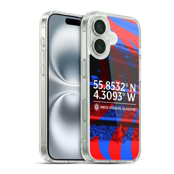 Rangers FC Crest Stadium Soft Gel Case for Apple iPhone 16 & MagSafe