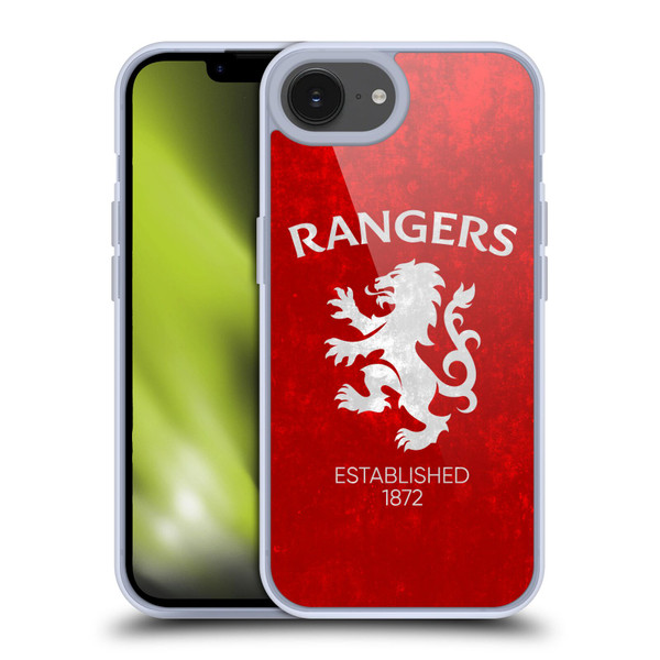 Rangers FC Crest Lion Rampant Soft Gel Case for Apple iPhone 16e & MagSafe