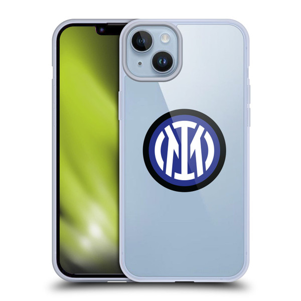 Fc Internazionale Milano Badge Logo Soft Gel Case for Apple iPhone 14 Plus & MagSafe