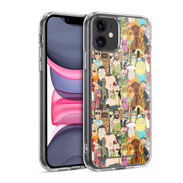Rick And Morty Season 3 Graphics Interdimensional Space Cable Soft Gel Case for Apple iPhone 11