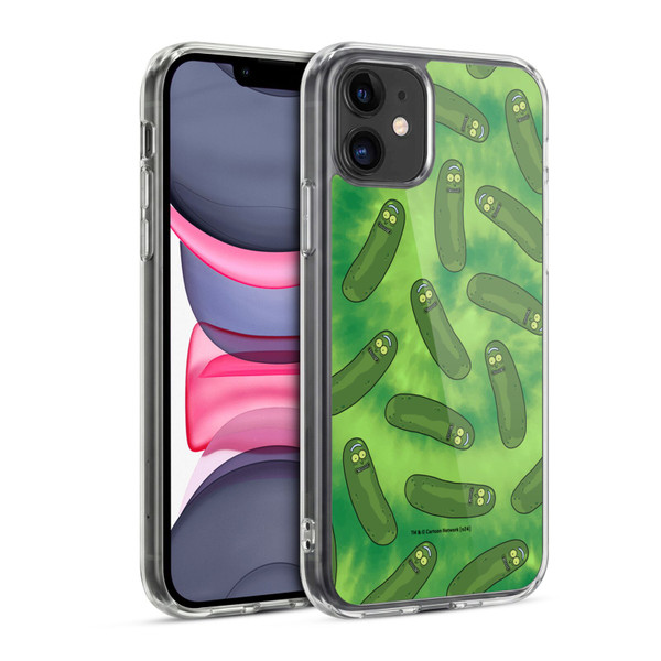 Rick And Morty Season 3 Graphics Pickle Rick Pattern Soft Gel Case for Apple iPhone 11
