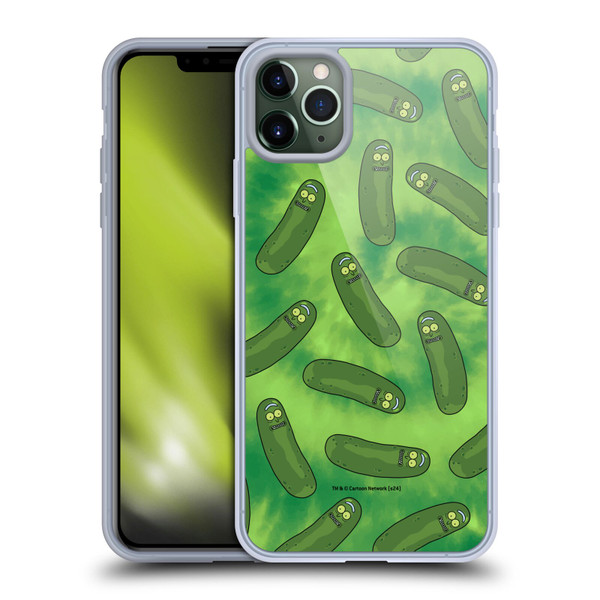 Rick And Morty Season 3 Graphics Pickle Rick Pattern Soft Gel Case for Apple iPhone 11 Pro Max & MagSafe