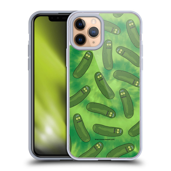 Rick And Morty Season 3 Graphics Pickle Rick Pattern Soft Gel Case for Apple iPhone 11 Pro & MagSafe