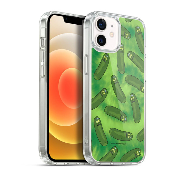 Rick And Morty Season 3 Graphics Pickle Rick Pattern Soft Gel Case for Apple iPhone 12 / iPhone 12 Pro & MagSafe