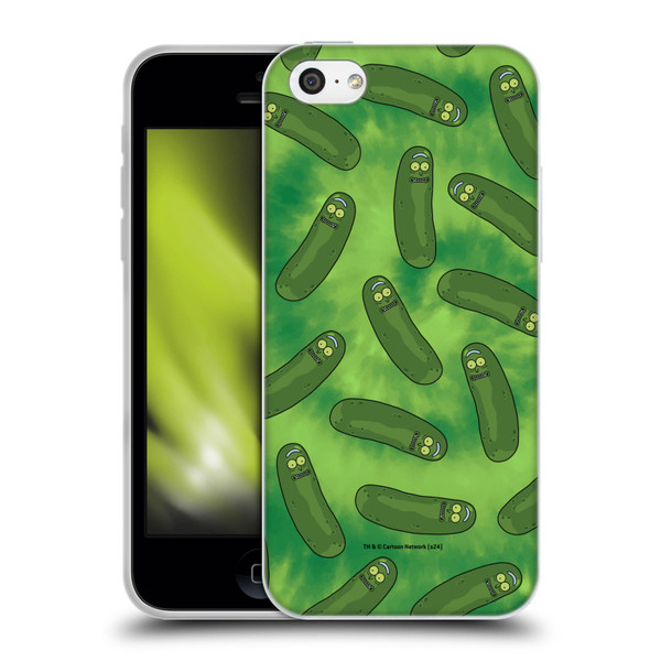 Rick And Morty Season 3 Graphics Pickle Rick Pattern Soft Gel Case for Apple iPhone 5c
