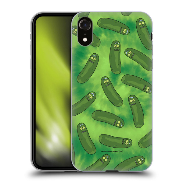 Rick And Morty Season 3 Graphics Pickle Rick Pattern Soft Gel Case for Apple iPhone XR