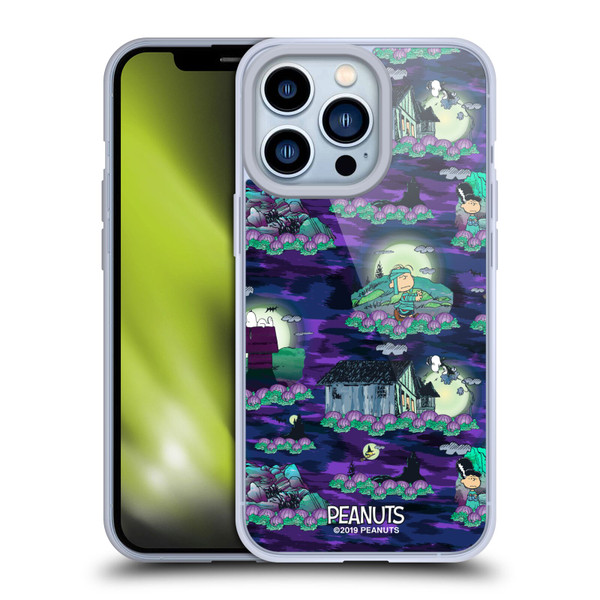 Peanuts Spooktacular Snoopy Patterns Soft Gel Case for Apple iPhone 13 Pro & MagSafe