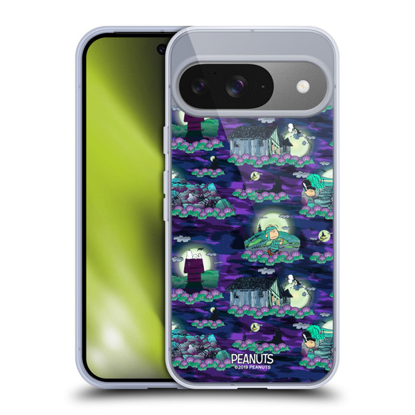 Peanuts Spooktacular Snoopy Patterns Soft Gel Case for Google Pixel 9 / Pixel 9 Pro