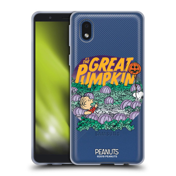 Peanuts Spooktacular Linus And Snoopy Soft Gel Case for Samsung Galaxy A01 Core (2020)