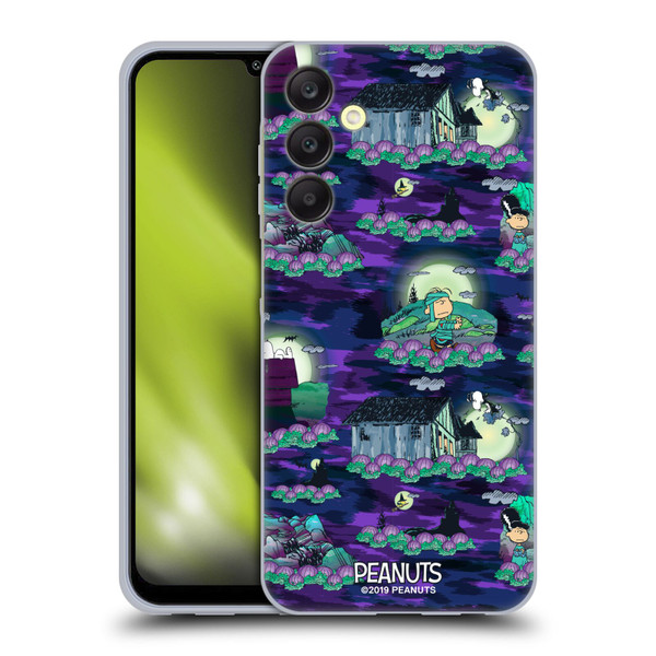 Peanuts Spooktacular Snoopy Patterns Soft Gel Case for Samsung Galaxy A25 5G