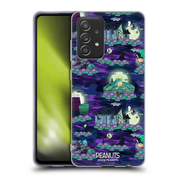Peanuts Spooktacular Snoopy Patterns Soft Gel Case for Samsung Galaxy A52 / A52s / 5G (2021)