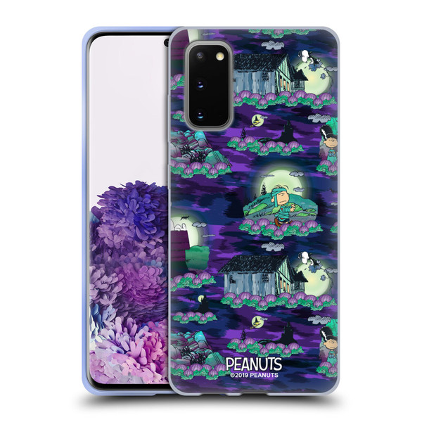 Peanuts Spooktacular Snoopy Patterns Soft Gel Case for Samsung Galaxy S20 / S20 5G