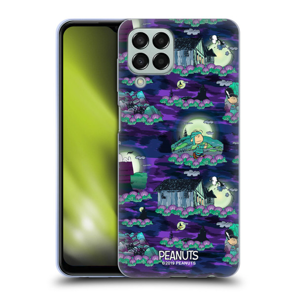 Peanuts Spooktacular Snoopy Patterns Soft Gel Case for Samsung Galaxy M33 (2022)