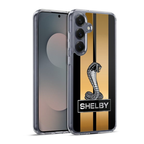 Shelby Car Graphics Gold Soft Gel Case for Samsung Galaxy S25+ & MagSafe
