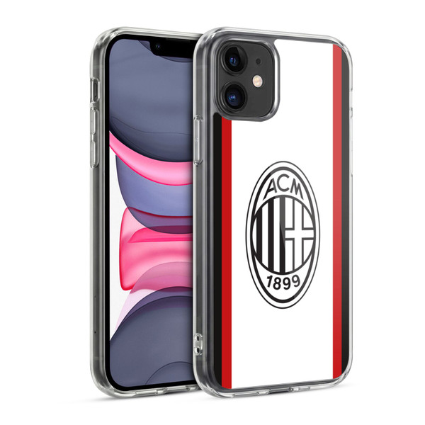 AC Milan 2024/25 Crest Kit Away Soft Gel Case for Apple iPhone 11