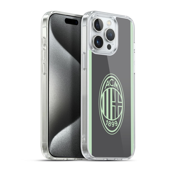 AC Milan 2024/25 Crest Kit Third Soft Gel Case for Apple iPhone 15 Pro Max & MagSafe