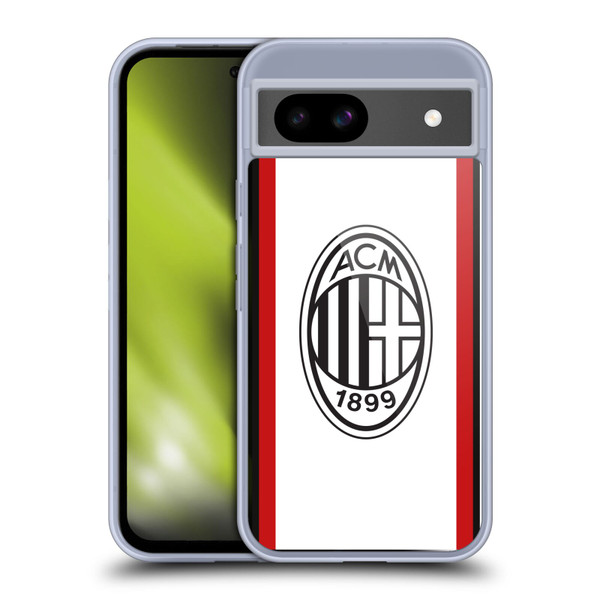 AC Milan 2024/25 Crest Kit Away Soft Gel Case for Google Pixel 8a
