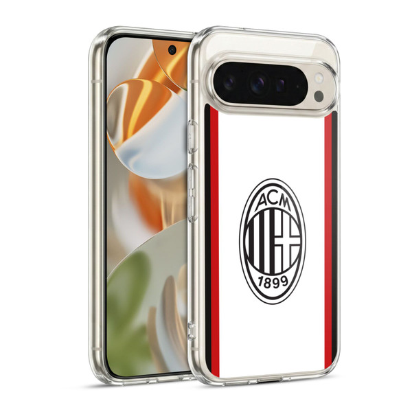 AC Milan 2024/25 Crest Kit Away Soft Gel Case for Google Pixel 9 / Pixel 9 Pro