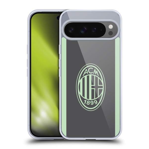 AC Milan 2024/25 Crest Kit Third Soft Gel Case for Google Pixel 9 Pro XL