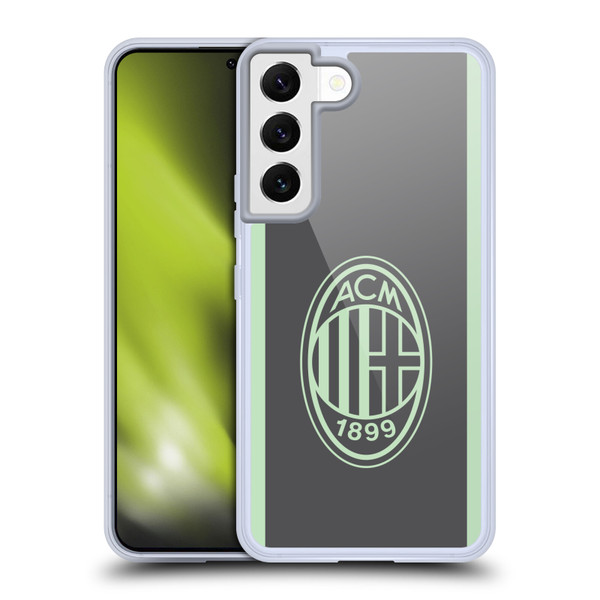 AC Milan 2024/25 Crest Kit Third Soft Gel Case for Samsung Galaxy S22 5G & MagSafe