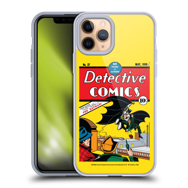 Batman DC Comics Iconic Comic Book Costumes Detective Comics #27 Soft Gel Case for Apple iPhone 11 Pro & MagSafe