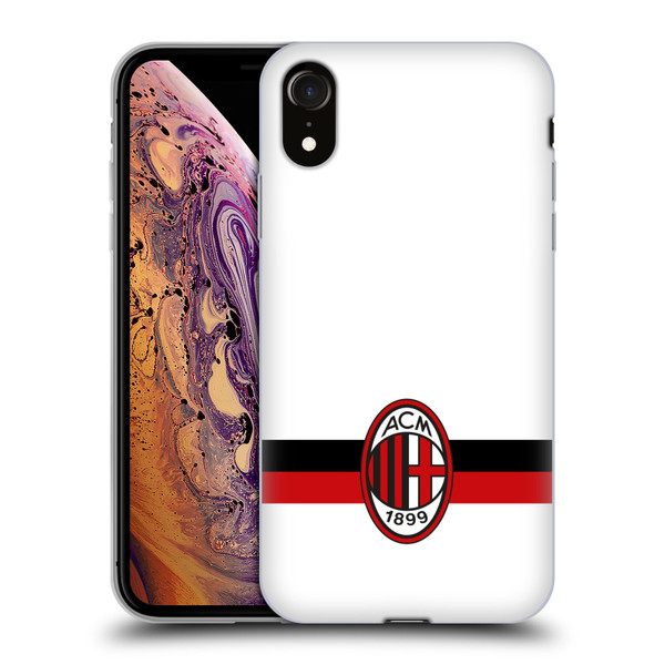 AC Milan Crest White Soft Gel Case for Apple iPhone XR