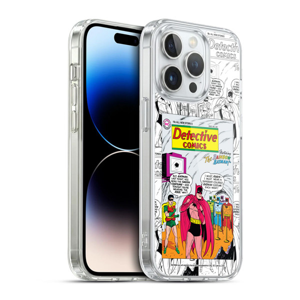 Batman DC Comics Iconic Comic Book Costumes Rainbow Soft Gel Case for Apple iPhone 13 Pro & MagSafe