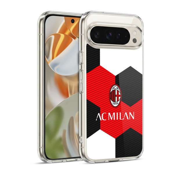 AC Milan Crest Ball Soft Gel Case for Google Pixel 9 / Pixel 9 Pro