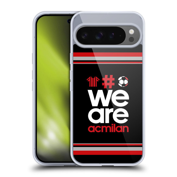 AC Milan Crest Stripes 2 Soft Gel Case for Google Pixel 9 Pro XL