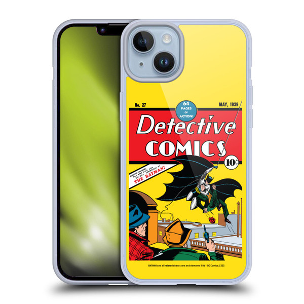 Batman DC Comics Iconic Comic Book Costumes Detective Comics #27 Soft Gel Case for Apple iPhone 14 Plus & MagSafe