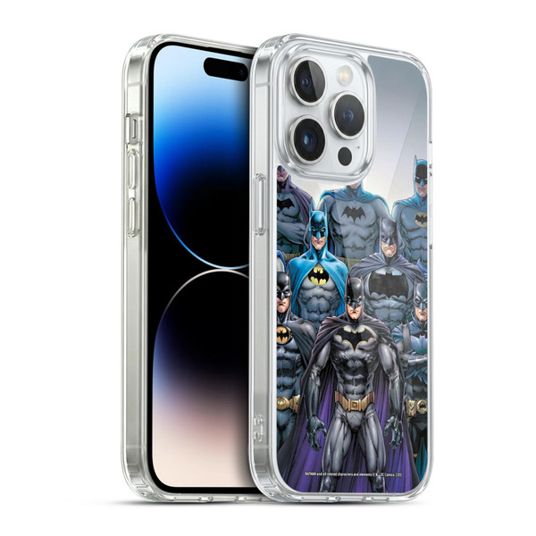 Batman DC Comics Iconic Comic Book Costumes Through The Years Soft Gel Case for Apple iPhone 14 Pro & MagSafe