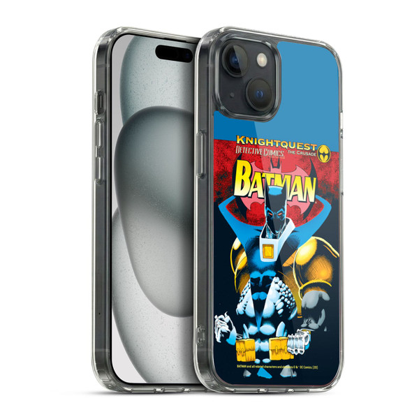 Batman DC Comics Iconic Comic Book Costumes Knightquest Soft Gel Case for Apple iPhone 15 Plus & MagSafe