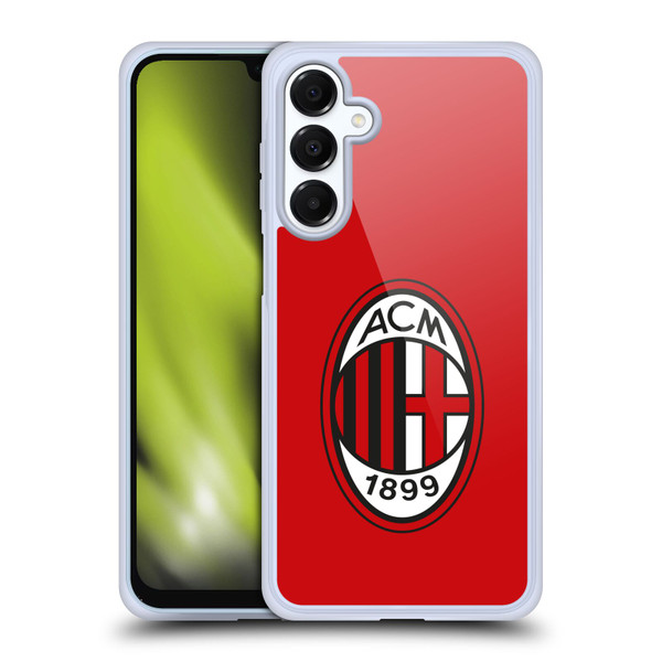 AC Milan Crest Full Colour Red Soft Gel Case for Samsung Galaxy A16 5G & MagSafe
