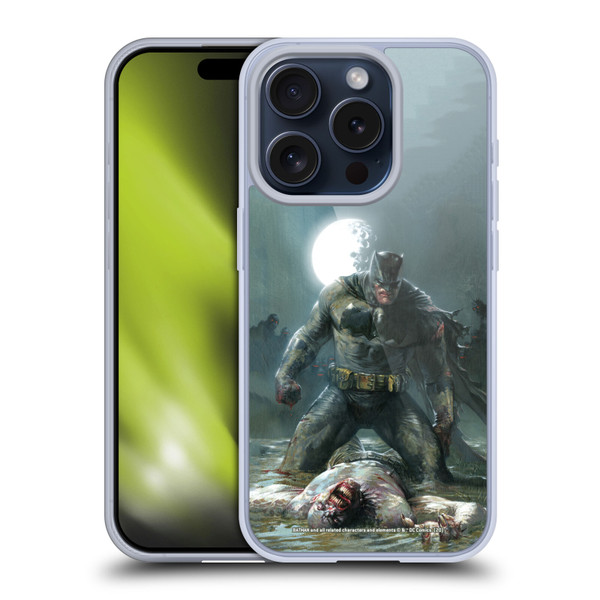 Batman DC Comics Iconic Comic Book Costumes The Dark Knight Returns Soft Gel Case for Apple iPhone 15 Pro & MagSafe