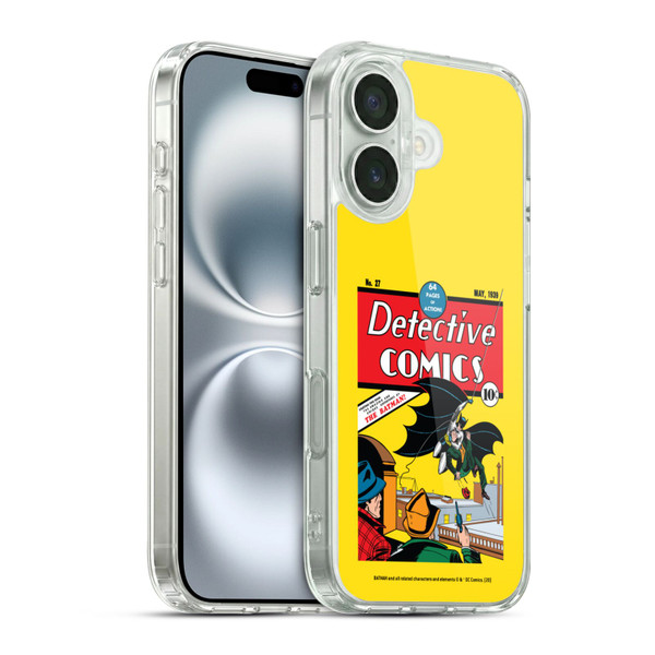 Batman DC Comics Iconic Comic Book Costumes Detective Comics #27 Soft Gel Case for Apple iPhone 16 & MagSafe
