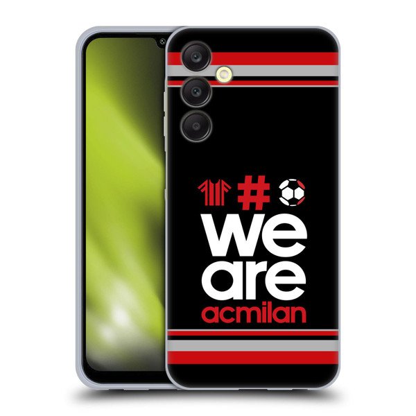 AC Milan Crest Stripes 2 Soft Gel Case for Samsung Galaxy A25 5G