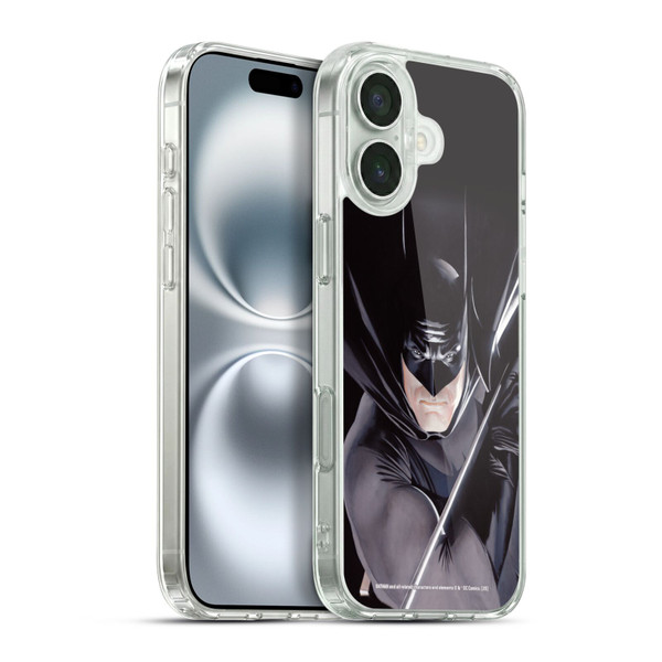 Batman DC Comics Iconic Comic Book Costumes Mythology Soft Gel Case for Apple iPhone 16 Plus & MagSafe