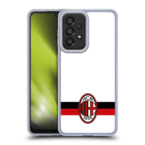 AC Milan Crest White Soft Gel Case for Samsung Galaxy A33 5G (2022)