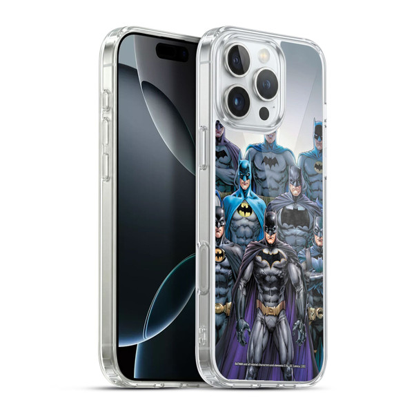 Batman DC Comics Iconic Comic Book Costumes Through The Years Soft Gel Case for Apple iPhone 16 Pro Max & MagSafe