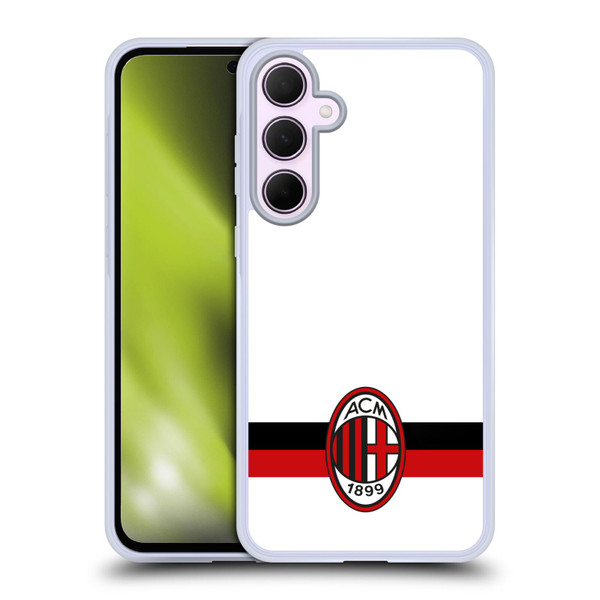 AC Milan Crest White Soft Gel Case for Samsung Galaxy A35 5G
