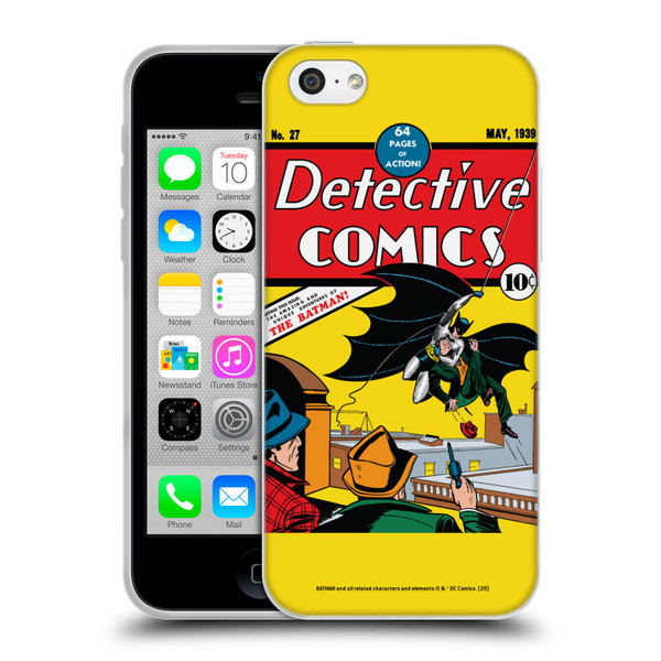 Batman DC Comics Iconic Comic Book Costumes Detective Comics #27 Soft Gel Case for Apple iPhone 5c