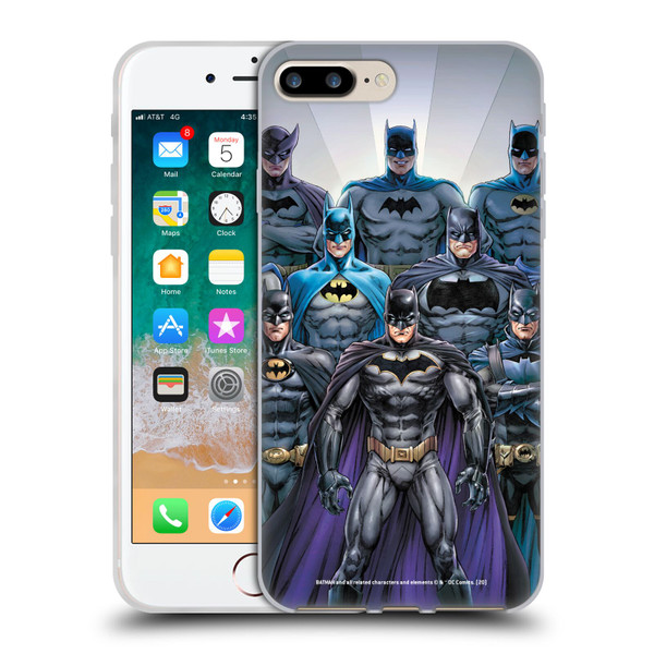 Batman DC Comics Iconic Comic Book Costumes Through The Years Soft Gel Case for Apple iPhone 7 Plus / iPhone 8 Plus & MagSafe