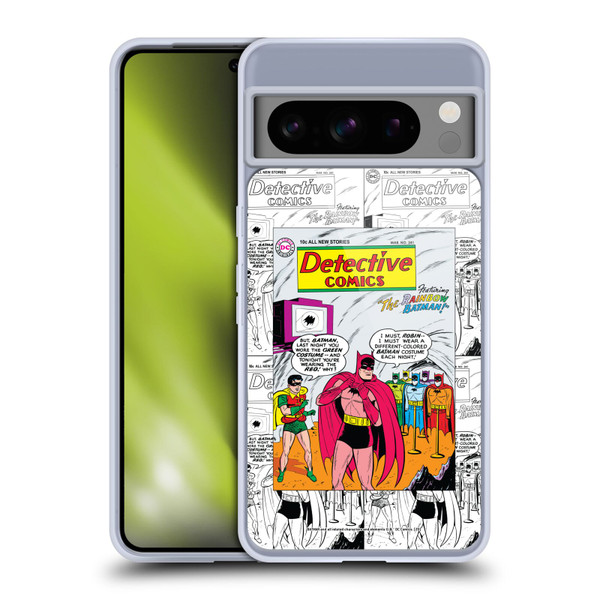 Batman DC Comics Iconic Comic Book Costumes Rainbow Soft Gel Case for Google Pixel 8 Pro