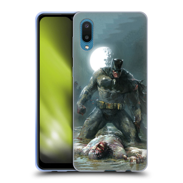 Batman DC Comics Iconic Comic Book Costumes The Dark Knight Returns Soft Gel Case for Samsung Galaxy A02/M02 (2021)