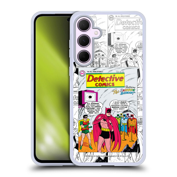 Batman DC Comics Iconic Comic Book Costumes Rainbow Soft Gel Case for Samsung Galaxy A35 5G