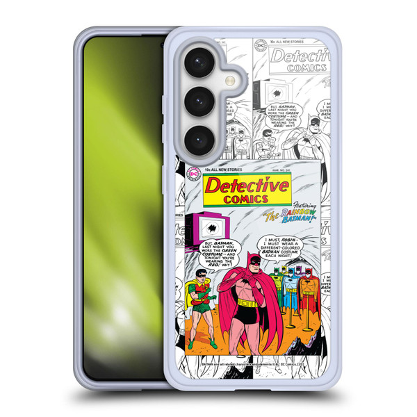 Batman DC Comics Iconic Comic Book Costumes Rainbow Soft Gel Case for Samsung Galaxy S24 5G & MagSafe
