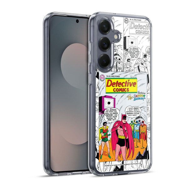 Batman DC Comics Iconic Comic Book Costumes Rainbow Soft Gel Case for Samsung Galaxy S25+ & MagSafe