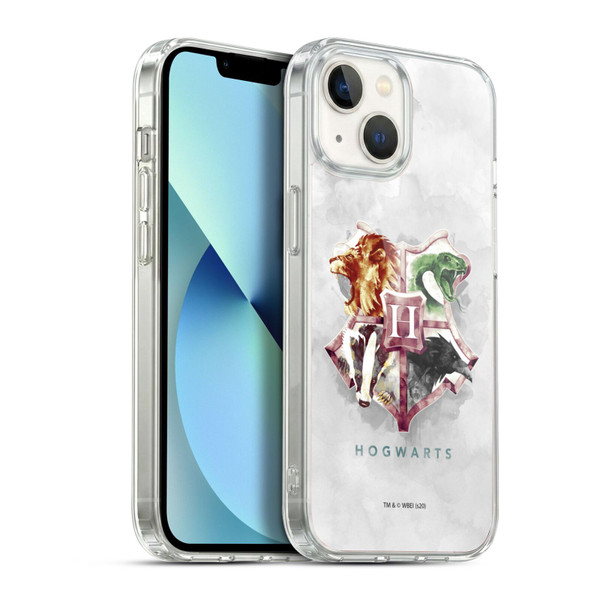 Harry Potter Deathly Hallows XVI Hogwarts Soft Gel Case for Apple iPhone 13