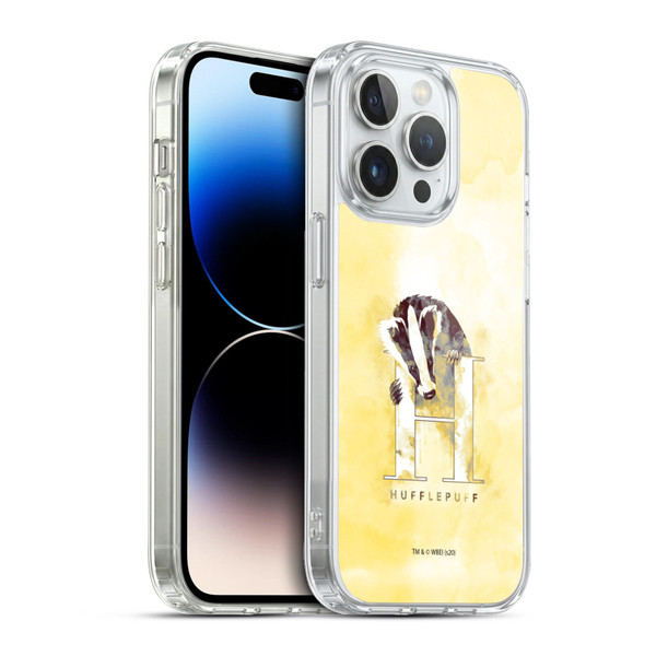 Harry Potter Deathly Hallows XVI Hufflepuff Soft Gel Case for Apple iPhone 13 Pro & MagSafe
