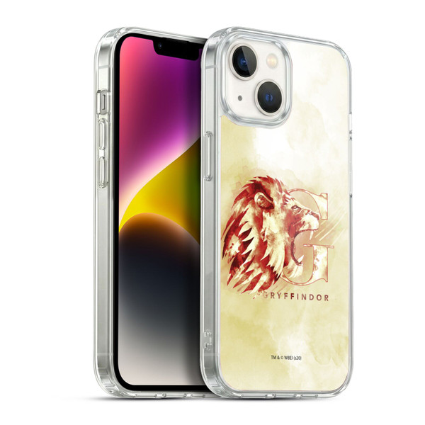 Harry Potter Deathly Hallows XVI Gryffindor Soft Gel Case for Apple iPhone 14